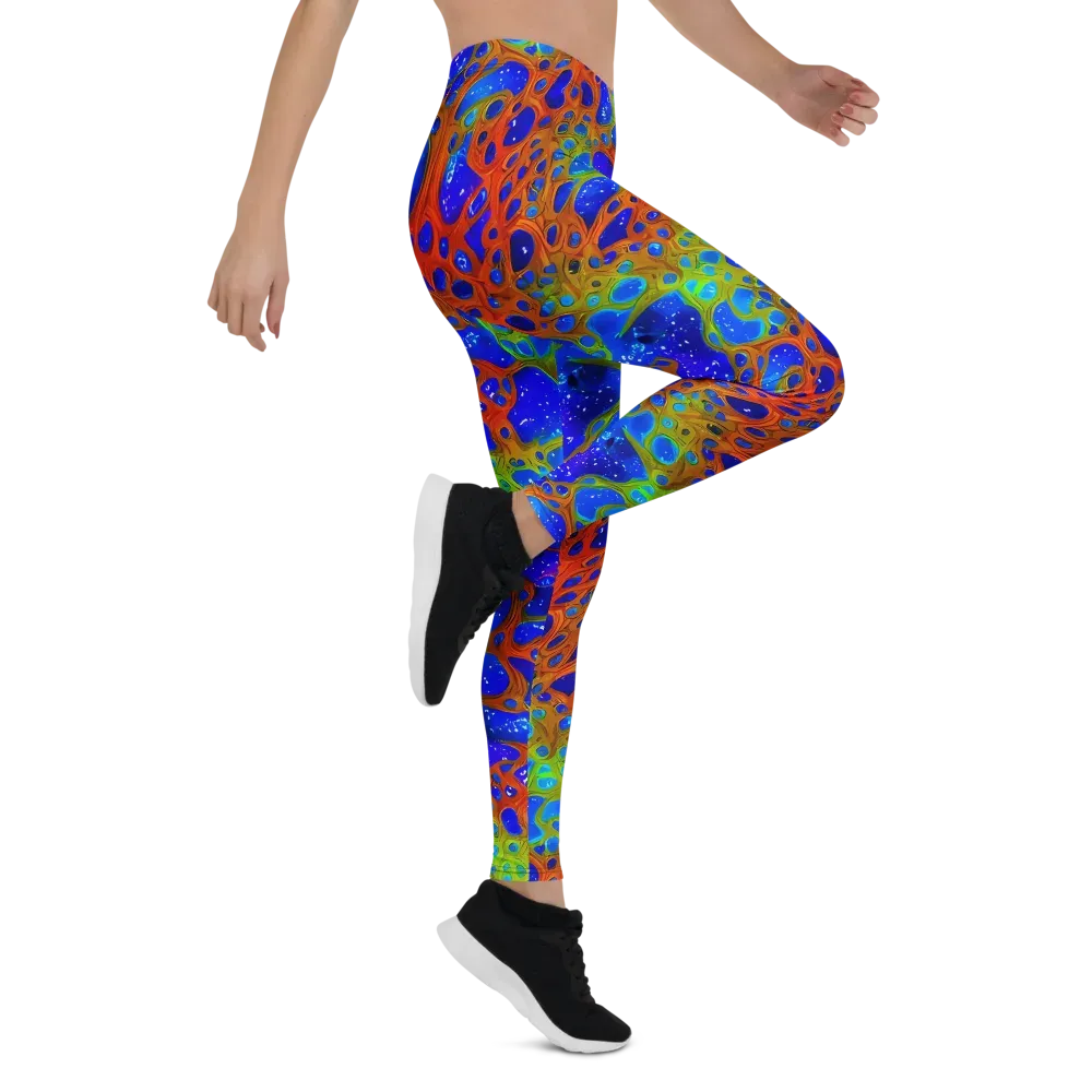 Electric Microcosm on Leggings — Right