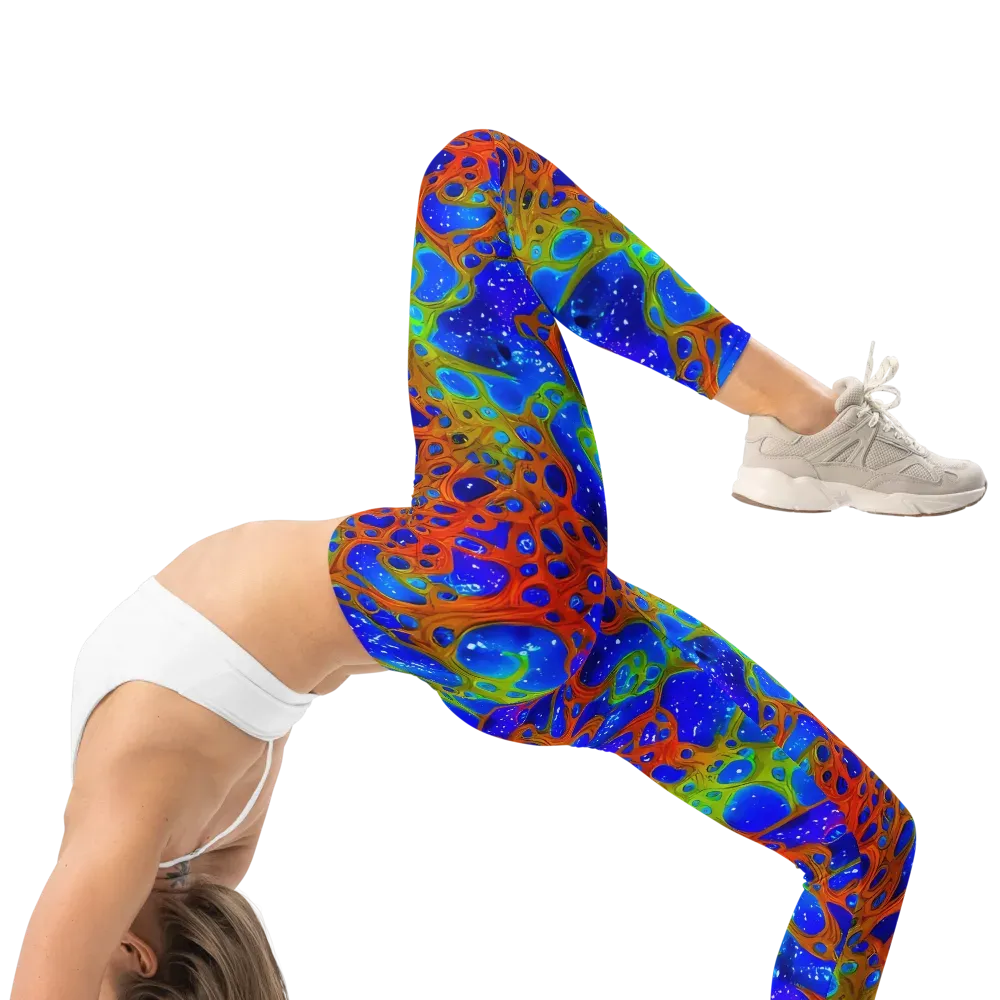 Electric Microcosm on Leggings — Right