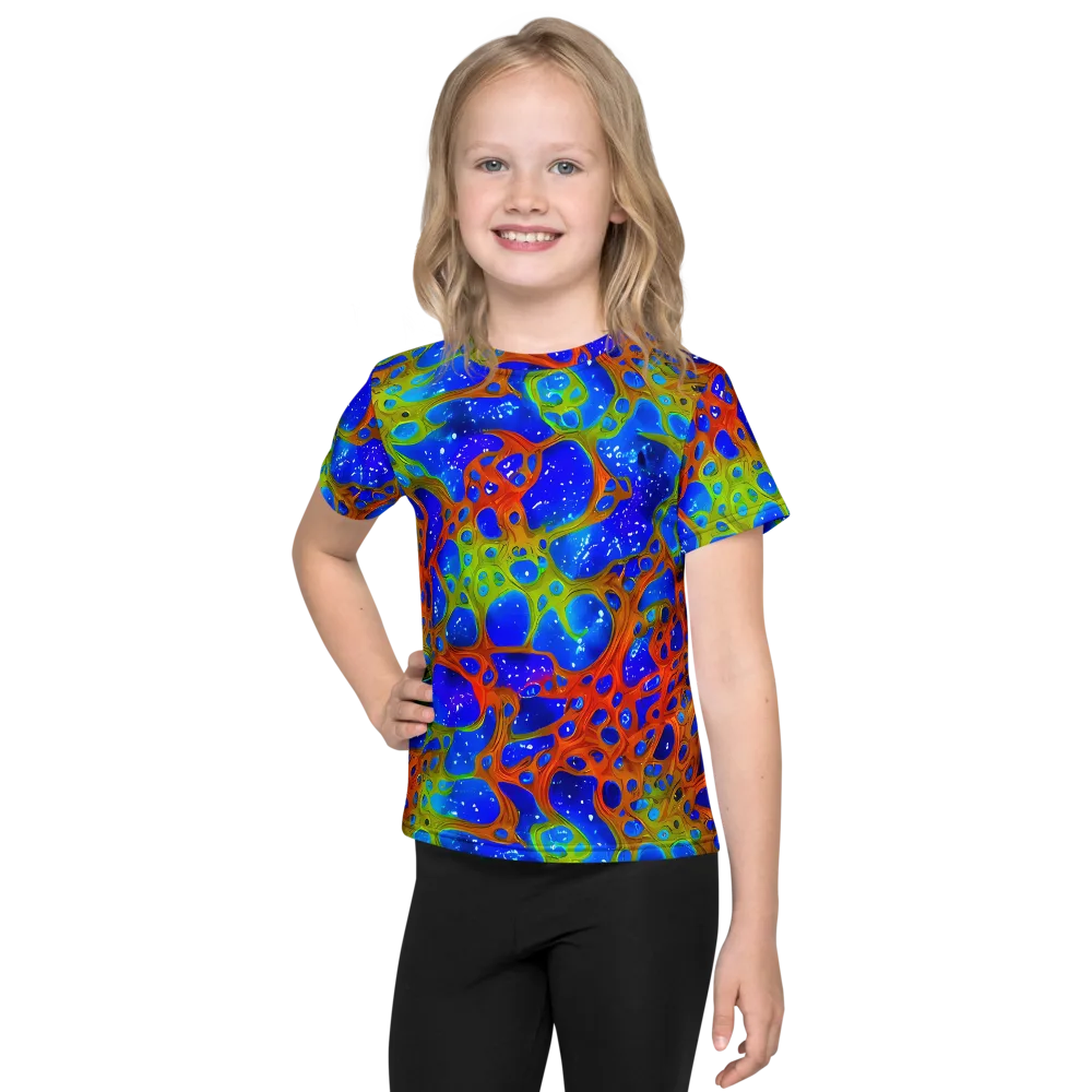 Electric Microcosm on Kids Crew Neck T-Shirt — Front
