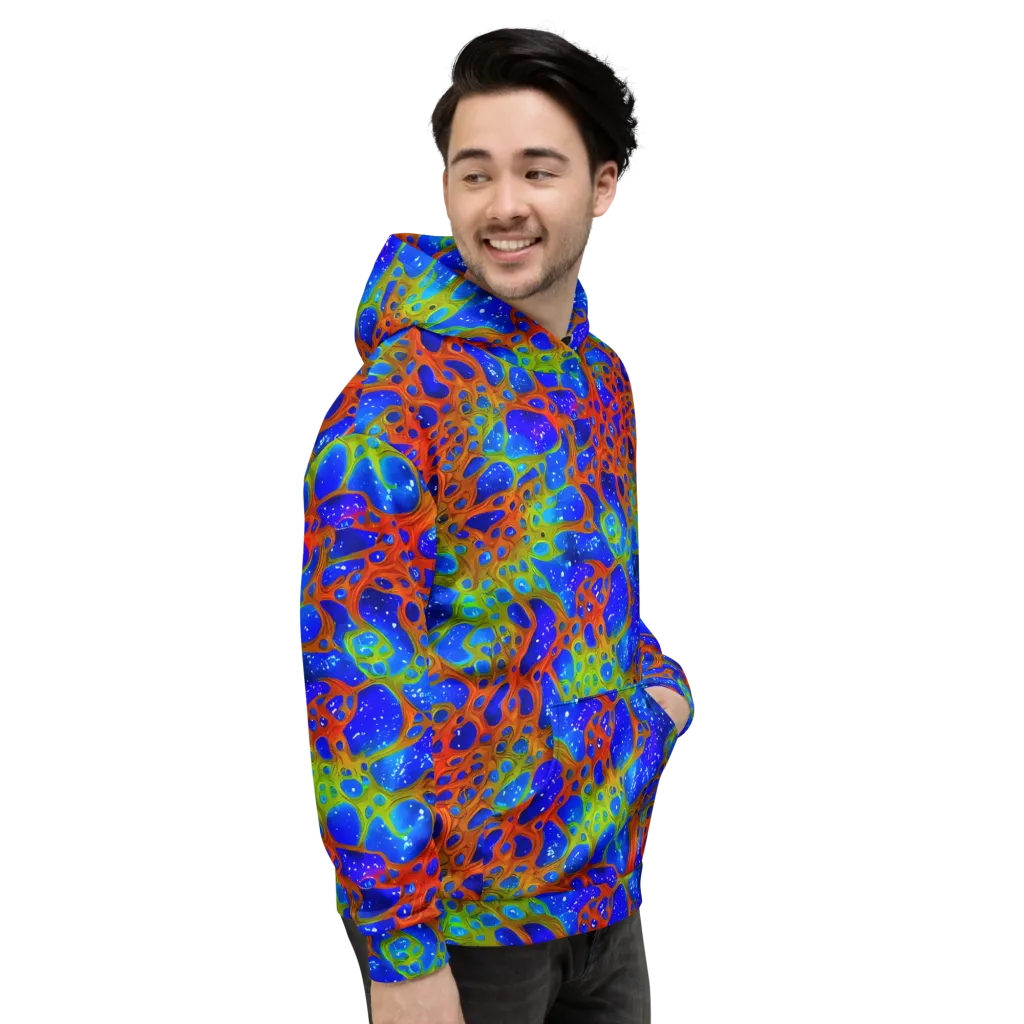 Electric Microcosm on Hoodie — Right