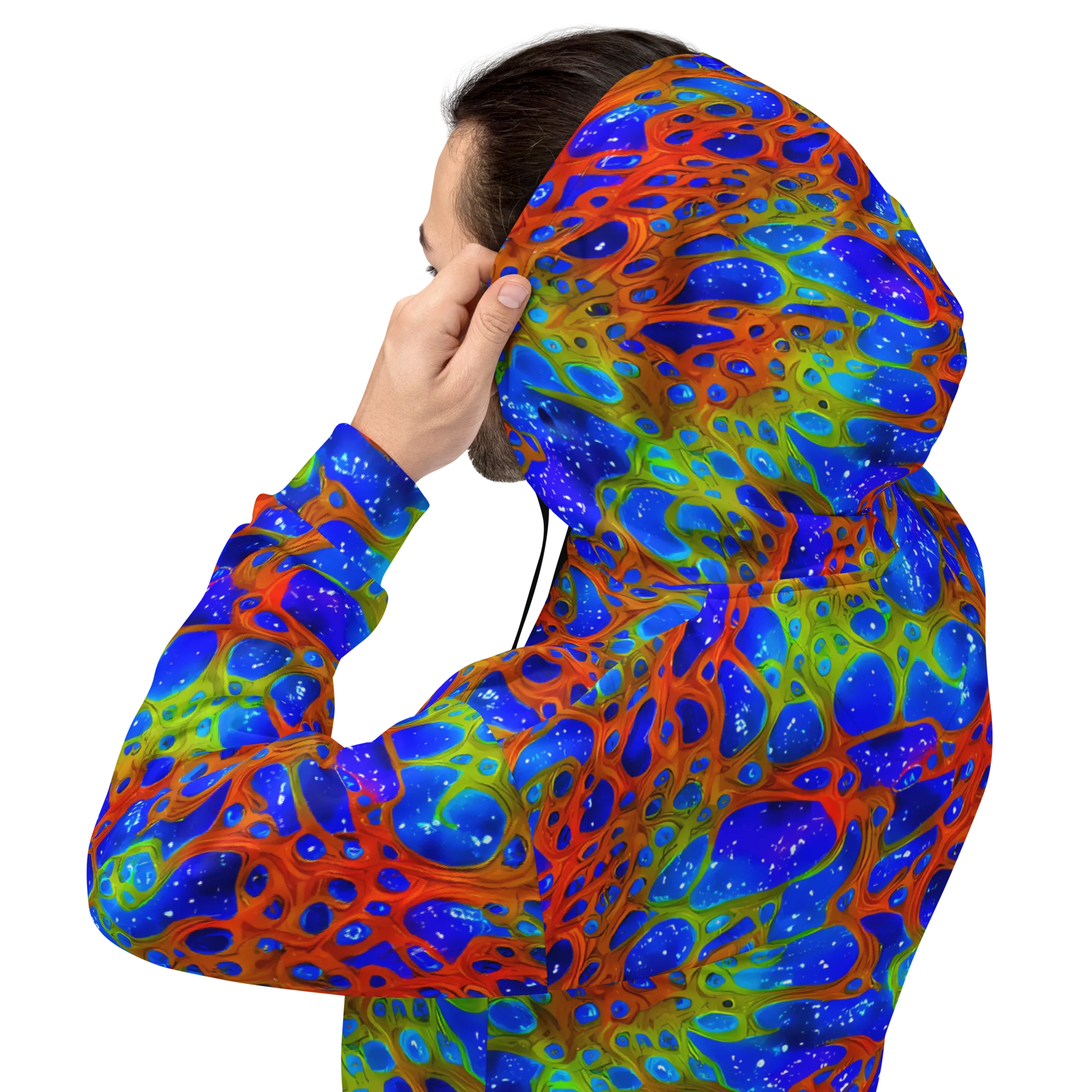 Electric Microcosm on Hoodie — Back