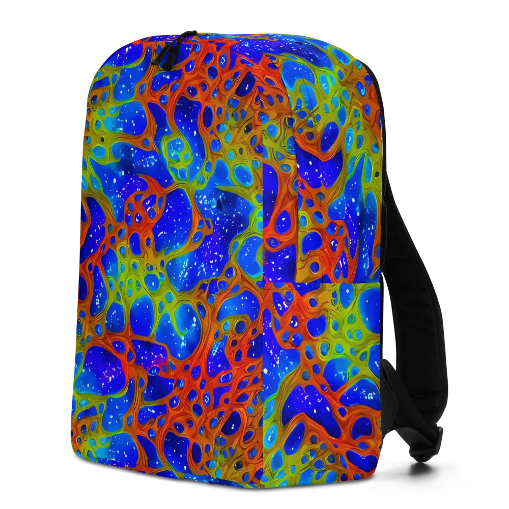 Electric Microcosm on Minimalist Backpack — Left