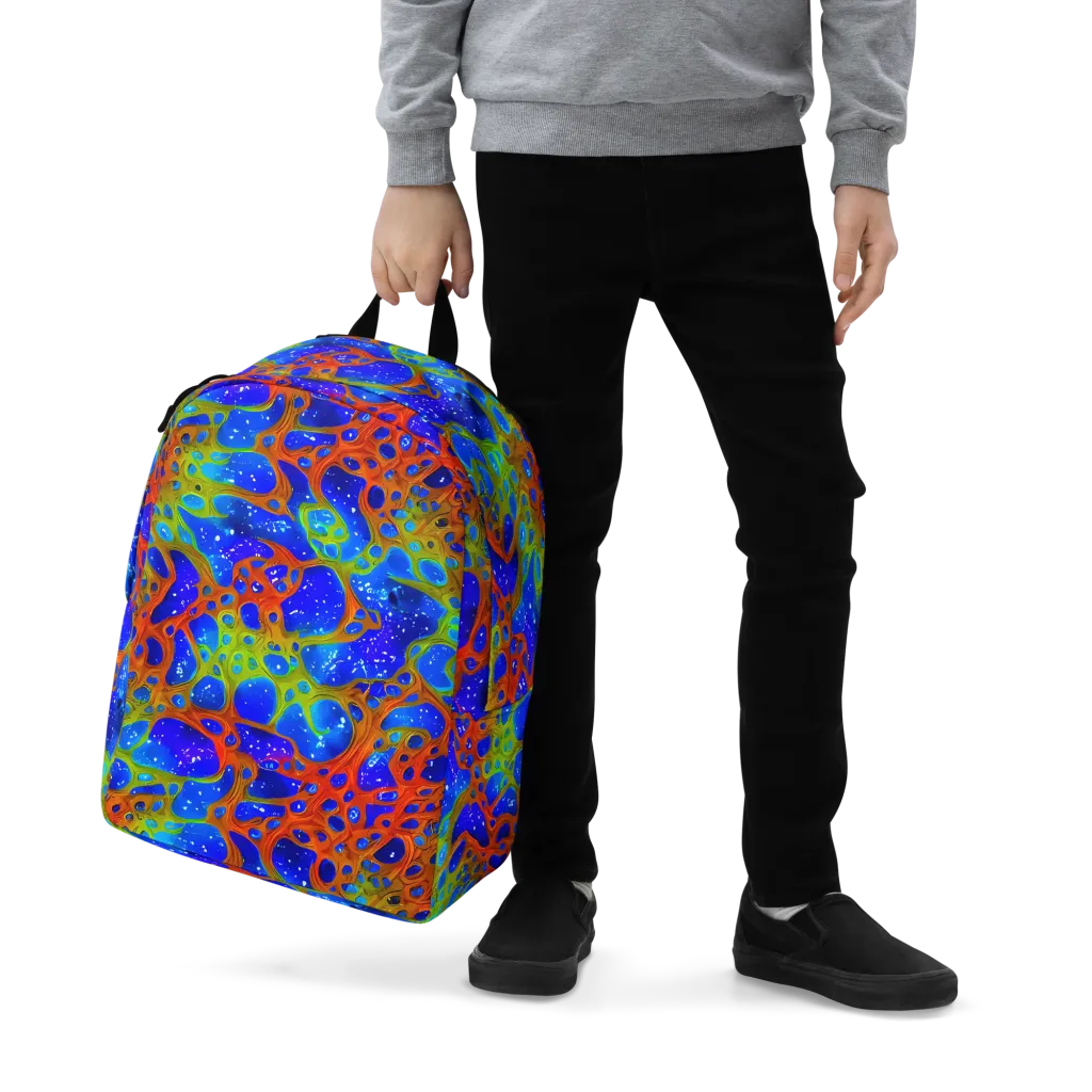 Electric Microcosm on Minimalist Backpack — Zoomed-in