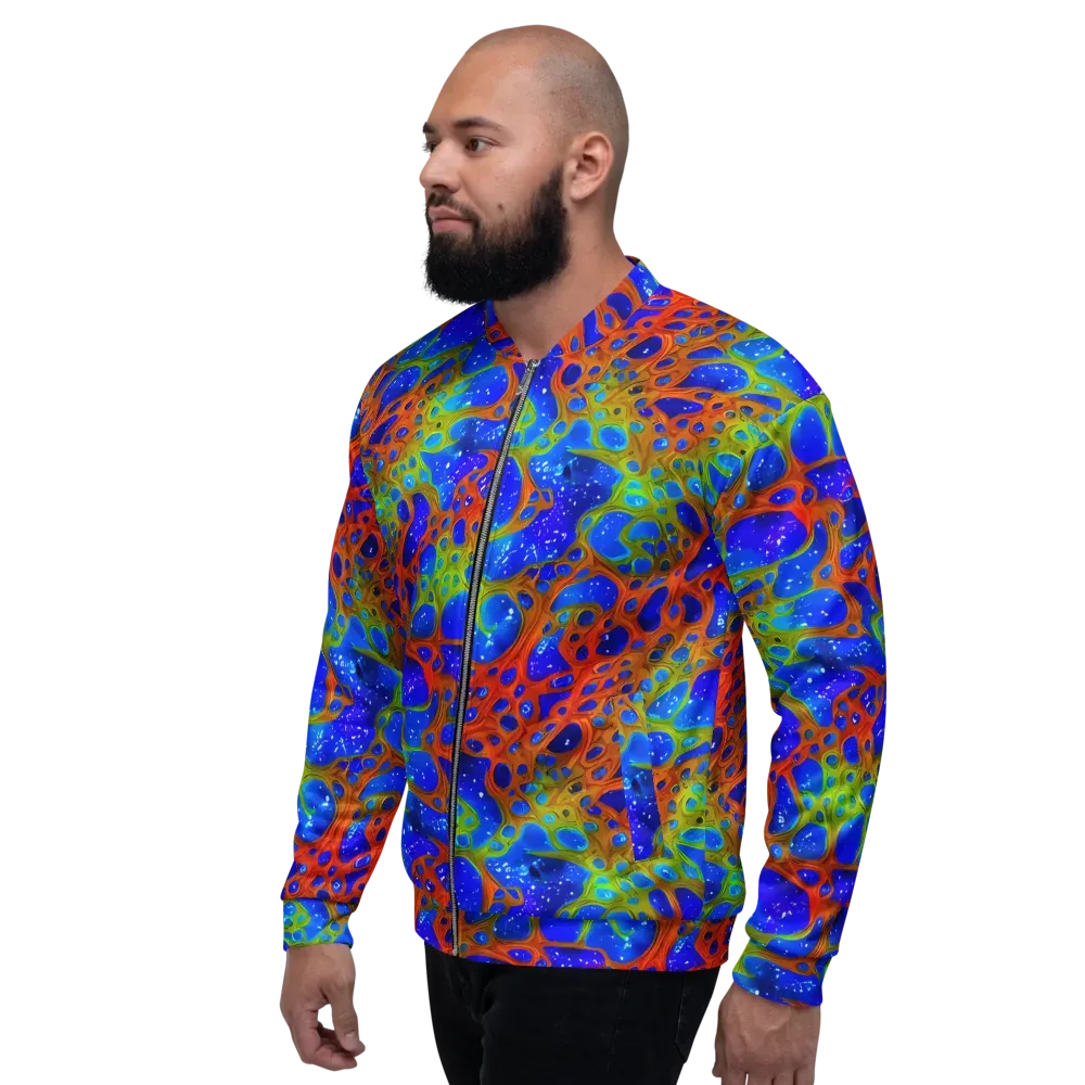 Electric Microcosm on Bomber Jacket — Left