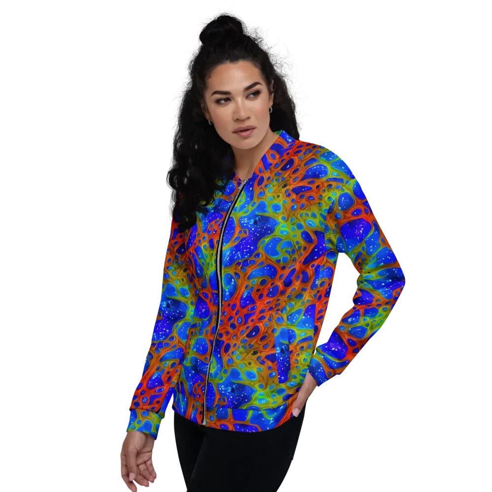 Electric Microcosm on Bomber Jacket — Left