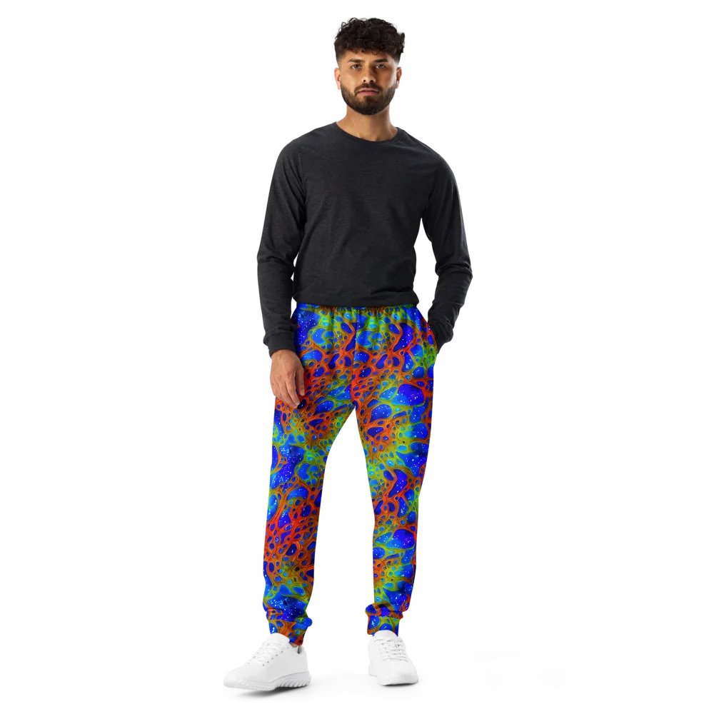 Electric Microcosm on Men's Joggers — Front