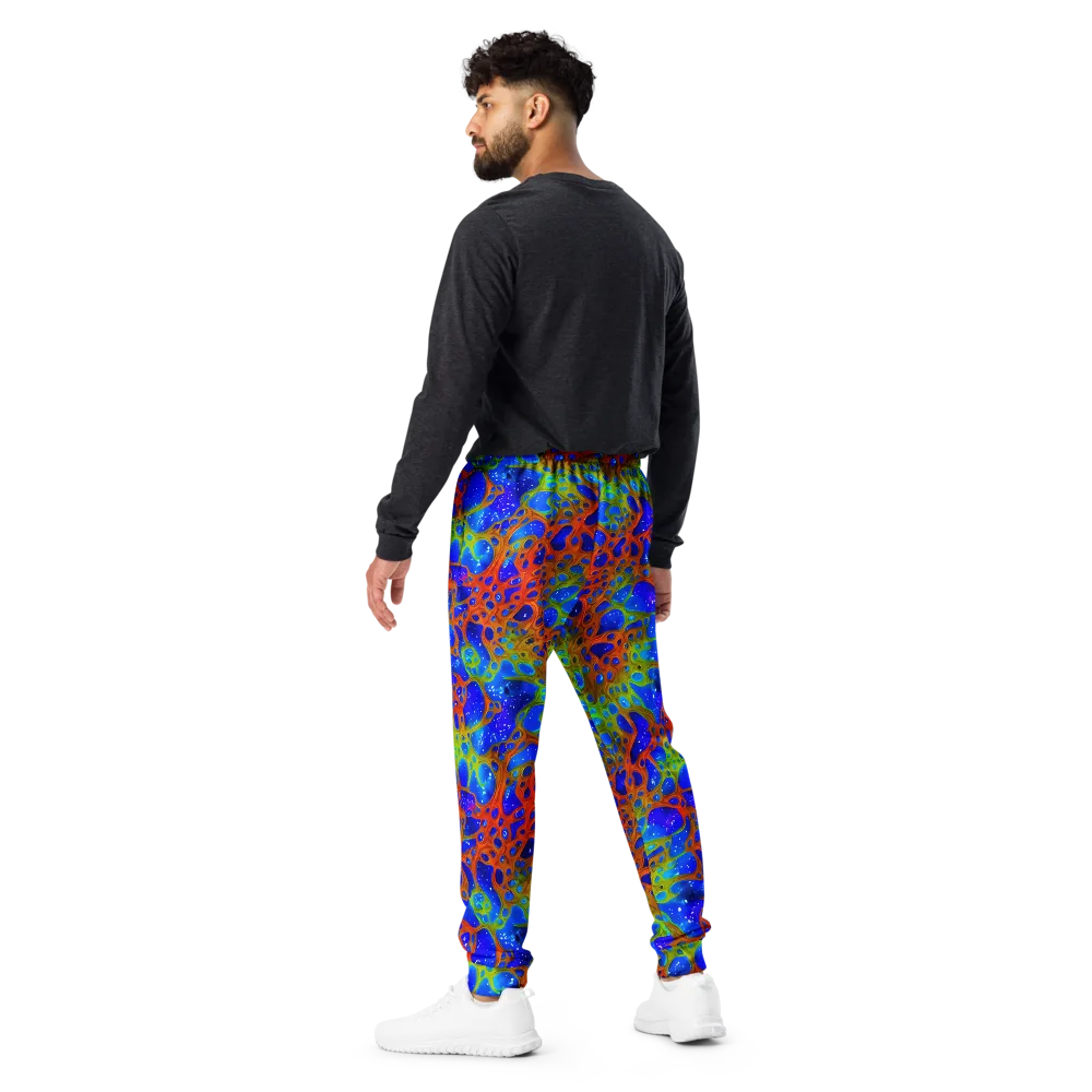 Electric Microcosm on Men's Joggers — Back