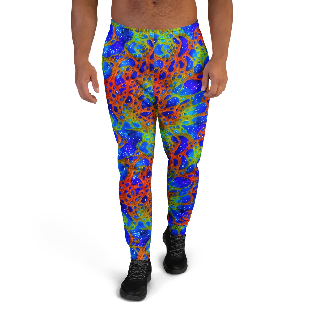 Electric Microcosm on Men's Joggers — Front