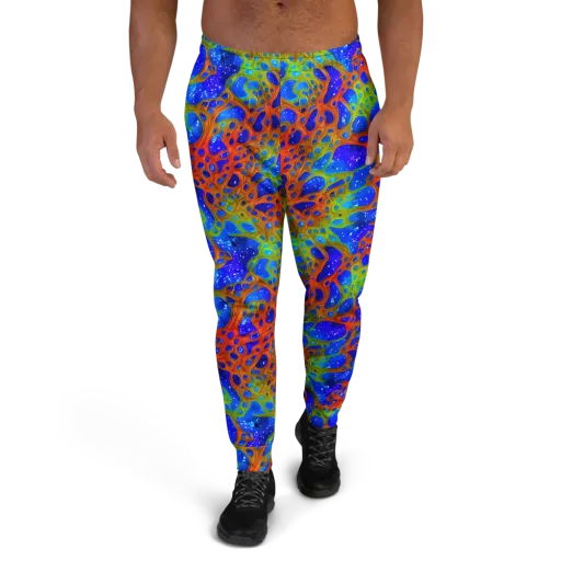 Electric Microcosm on a Men's Joggers