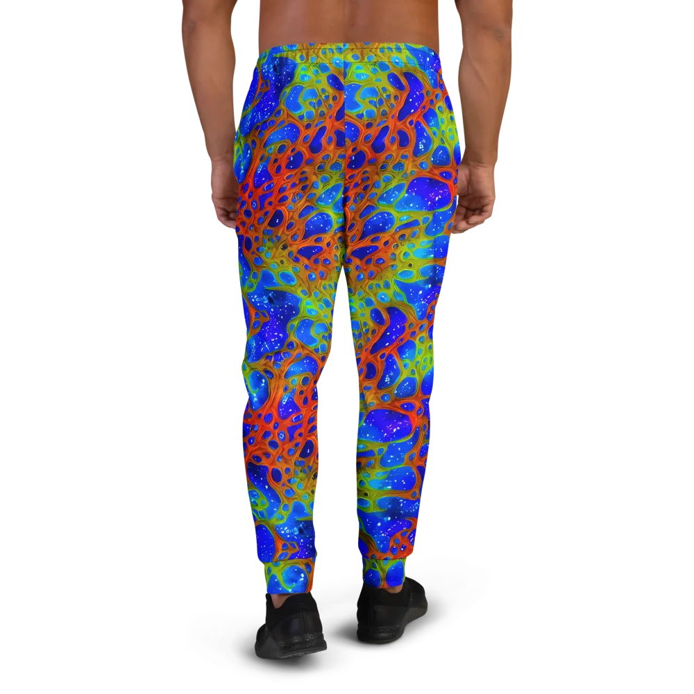 Electric Microcosm on Men's Joggers — Back