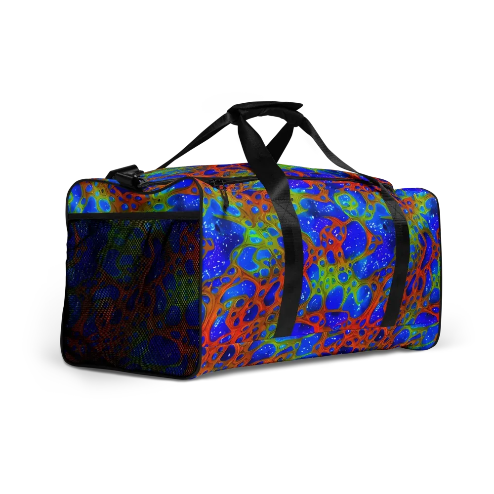 Electric Microcosm on Duffle Bag — Right Front