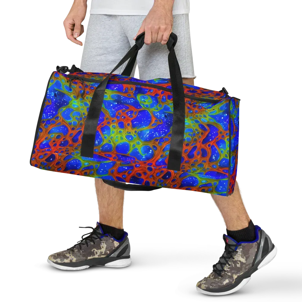 Electric Microcosm on Duffle Bag — Front