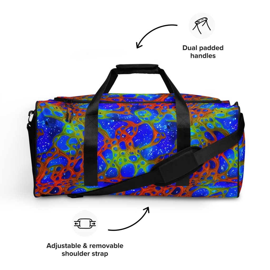 Electric Microcosm on Duffle Bag — Front