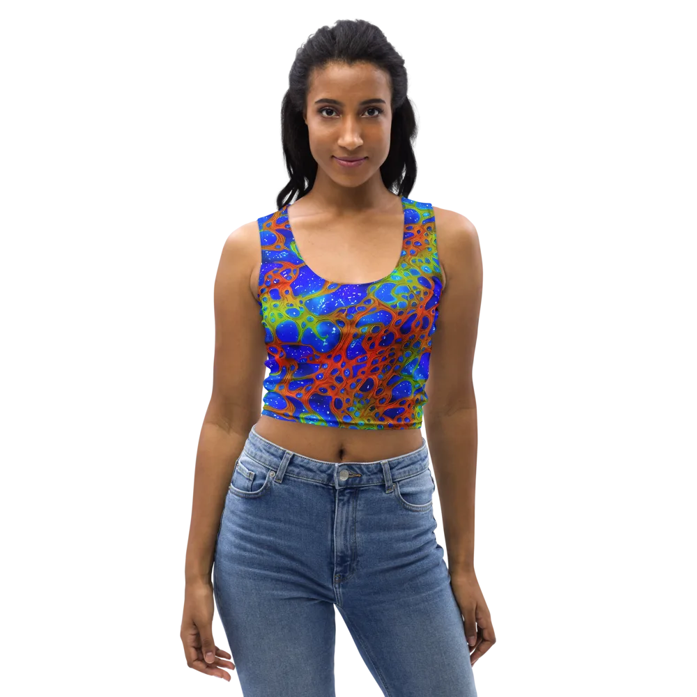 Electric Microcosm on Crop Top — Front