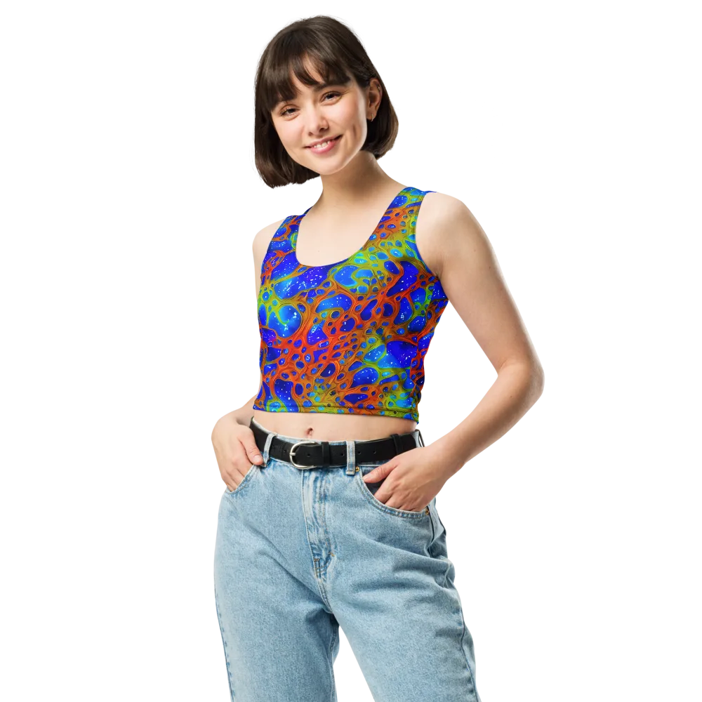 Electric Microcosm on Crop Top — Front