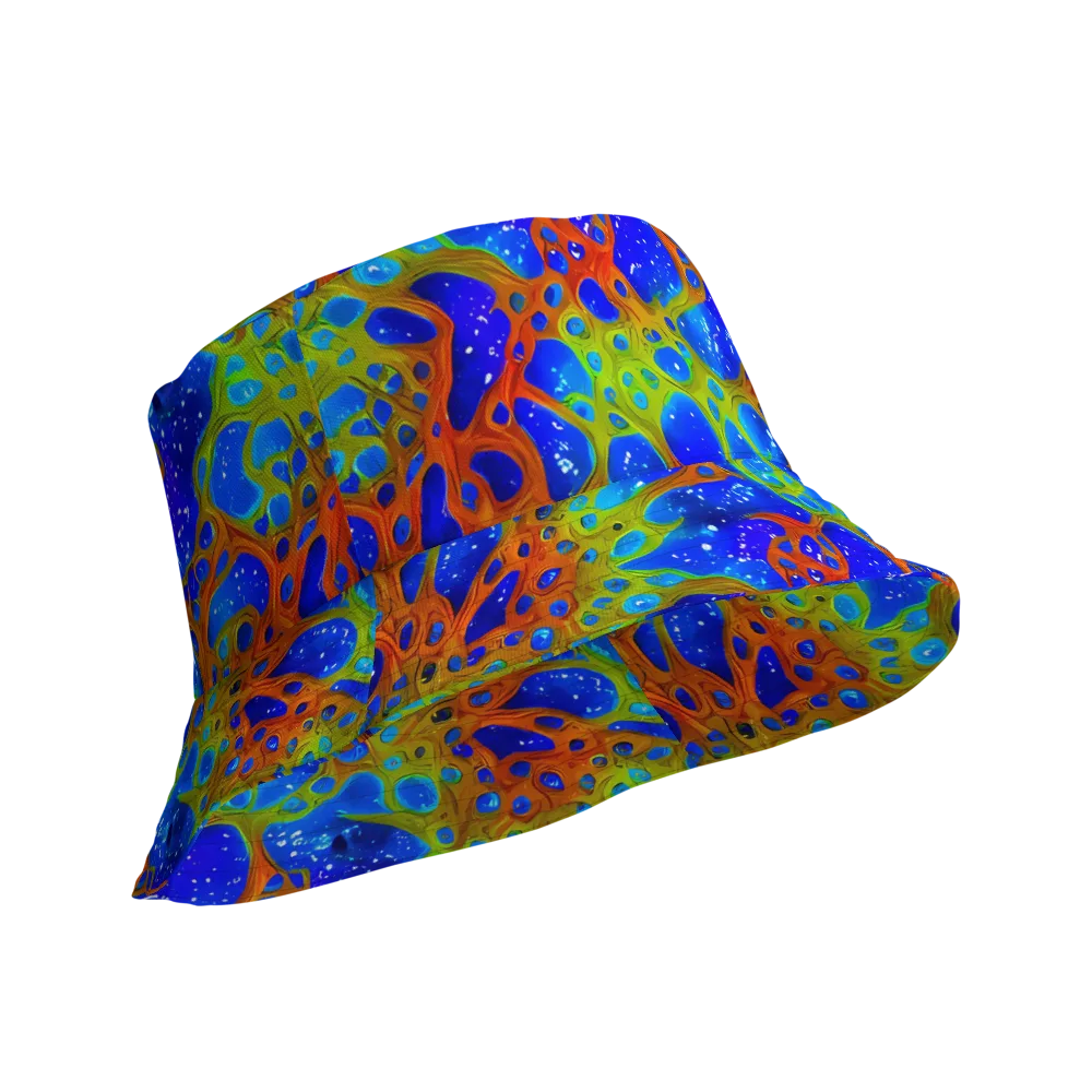 Electric Microcosm on Reversible Bucket Hat — Product details Outside