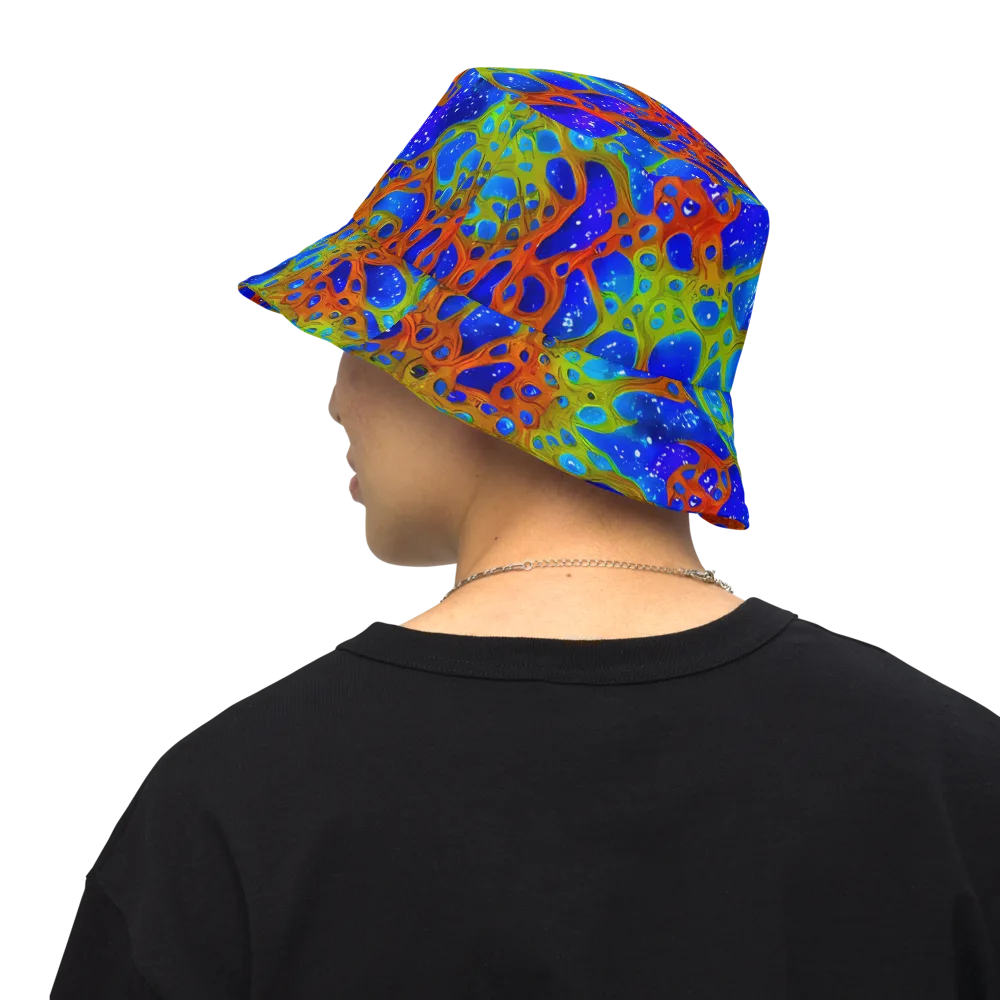 Electric Microcosm on Reversible Bucket Hat — Back Inside
