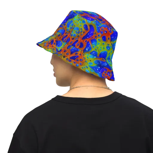 Electric Microcosm on a Reversible Bucket Hat
