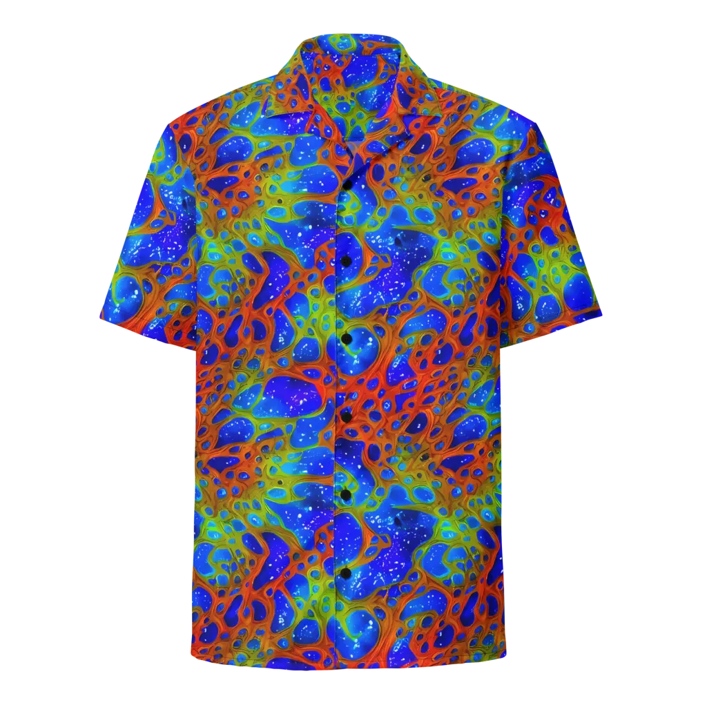 Electric Microcosm on Button Shirt — Front