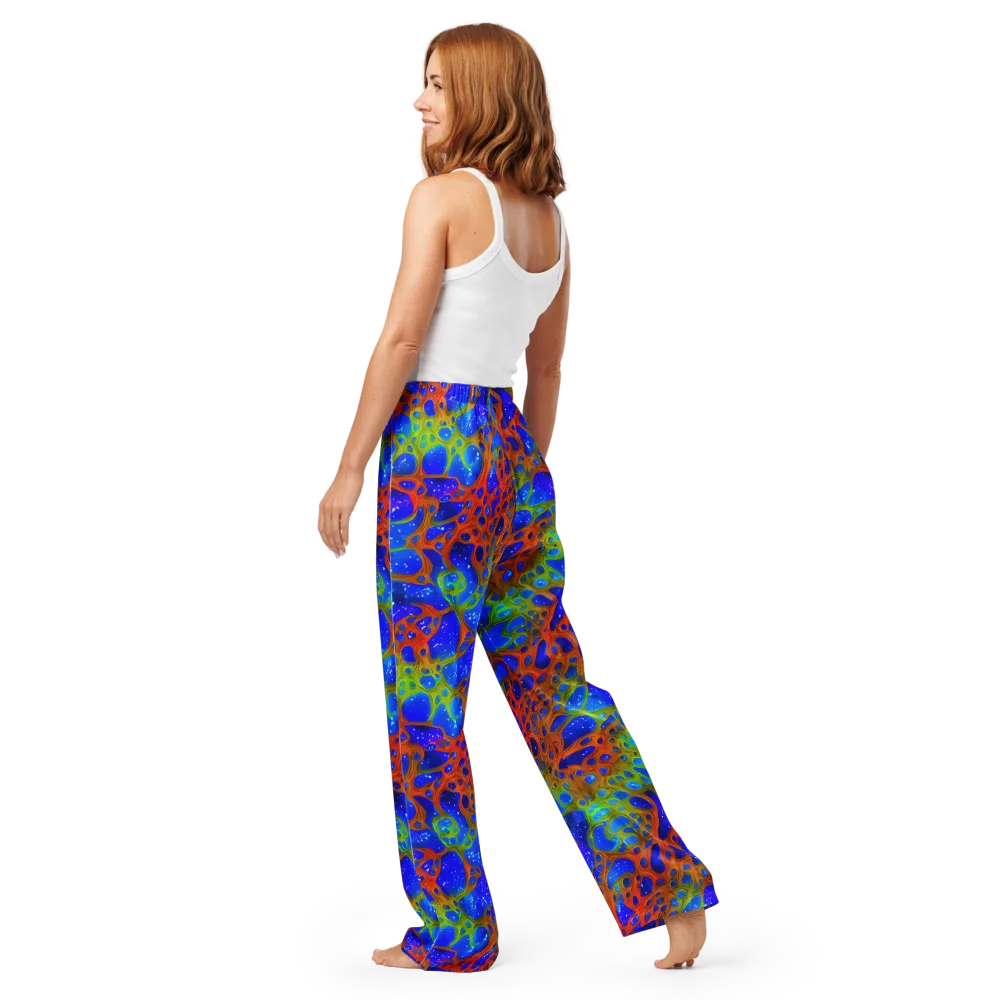 Electric Microcosm on Women's Pajama Pants — Back