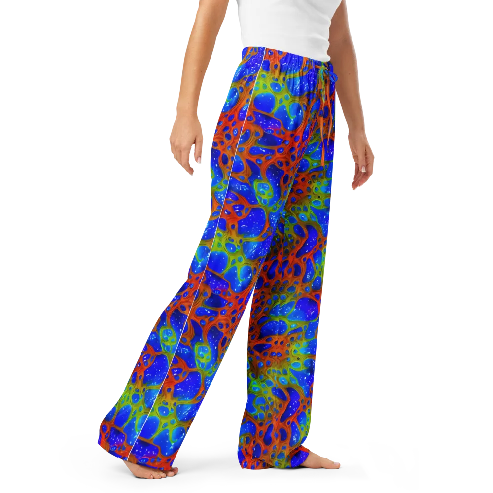 Electric Microcosm on Women's Pajama Pants — Right Front