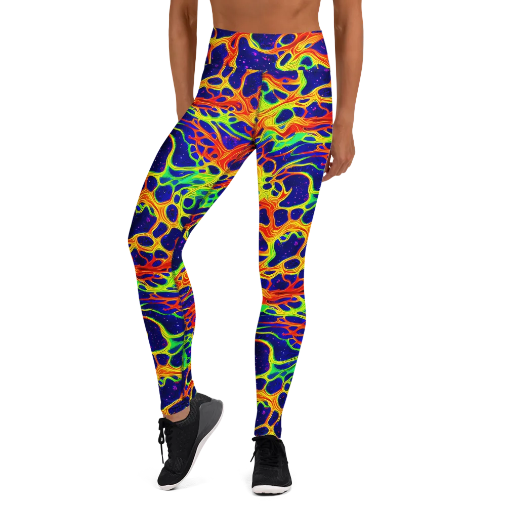 Radiant Organism on Yoga Leggings — Front