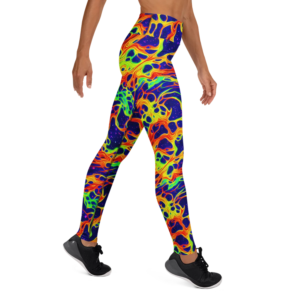 Radiant Organism on Yoga Leggings — Right