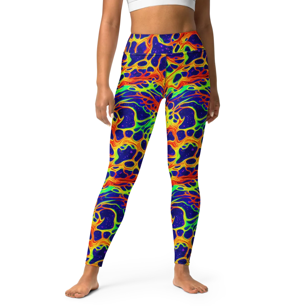 Radiant Organism on Yoga Leggings — Front