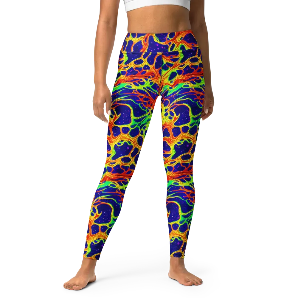 Radiant Organism on Yoga Leggings — Front