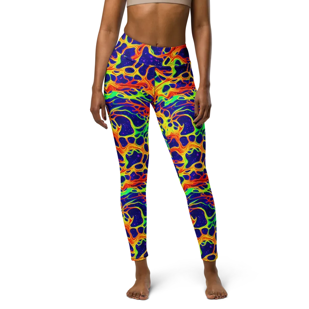 Radiant Organism on Yoga Leggings — Front