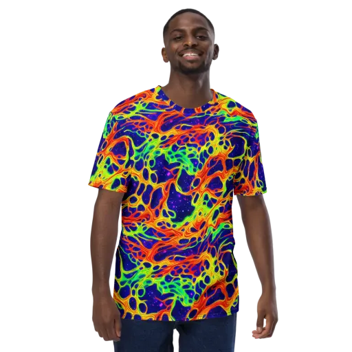 Radiant Organism on a Men's Crew Neck T-Shirt