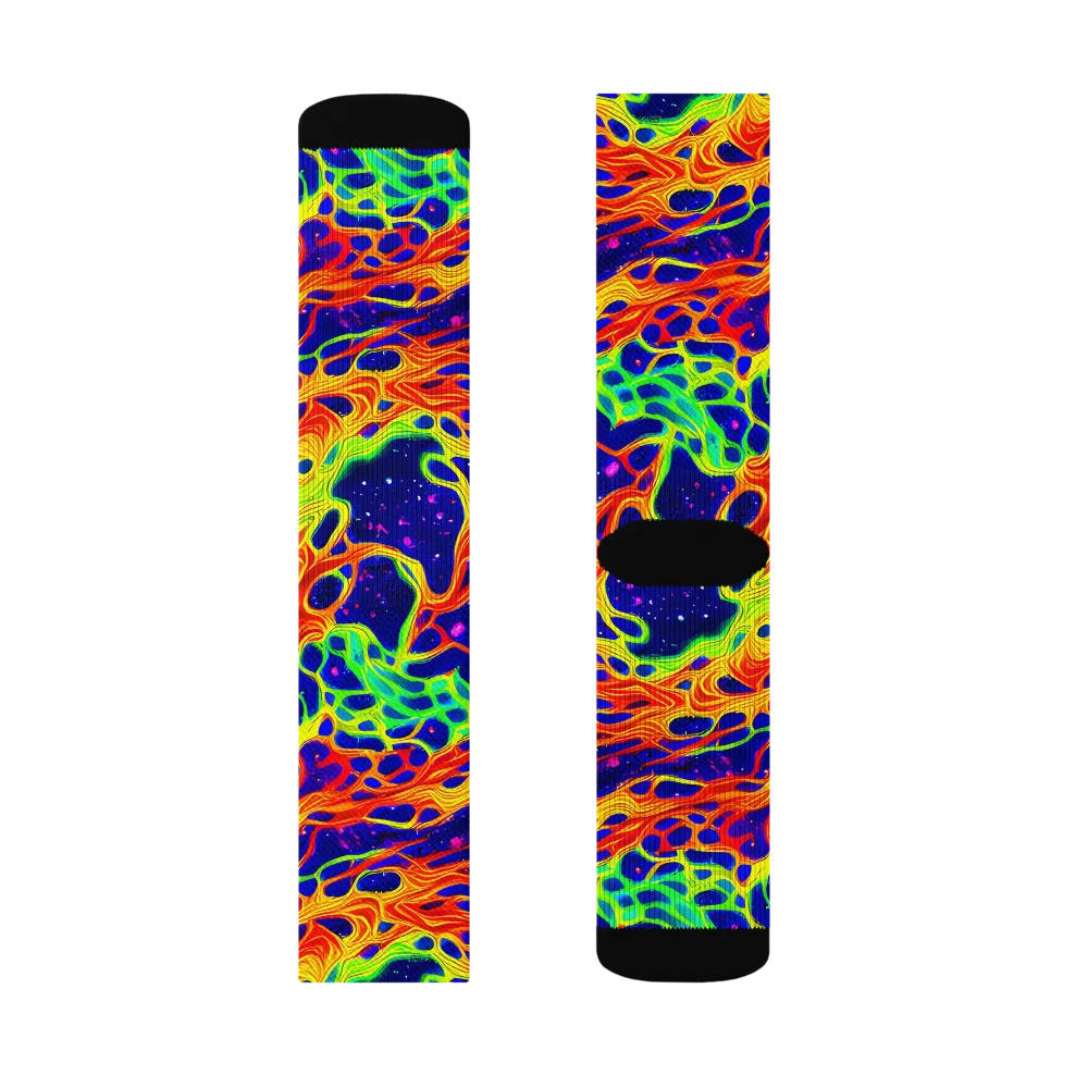 Radiant Organism on Socks — Left Sock