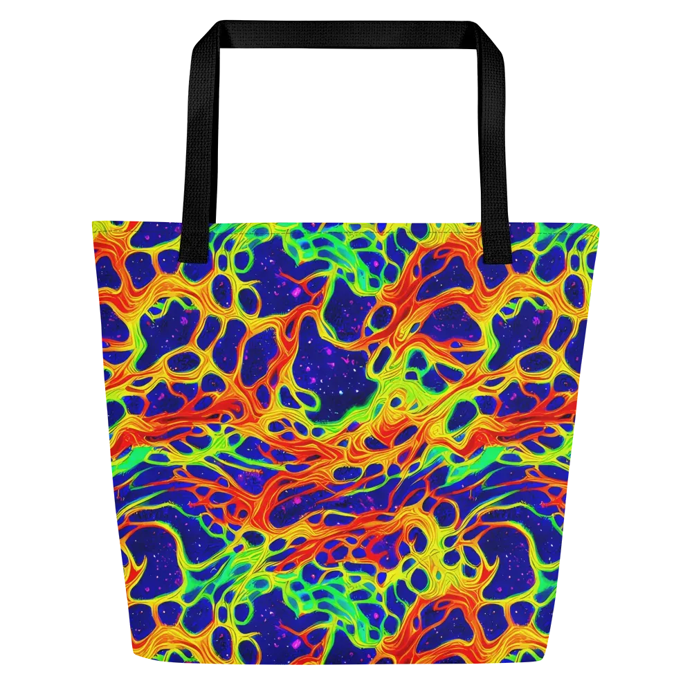 Radiant Organism on Large Tote Bag W/ Pocket — Front