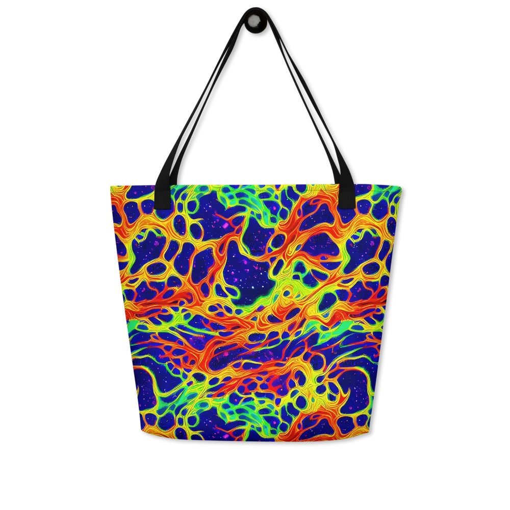 Radiant Organism on Large Tote Bag W/ Pocket — Front