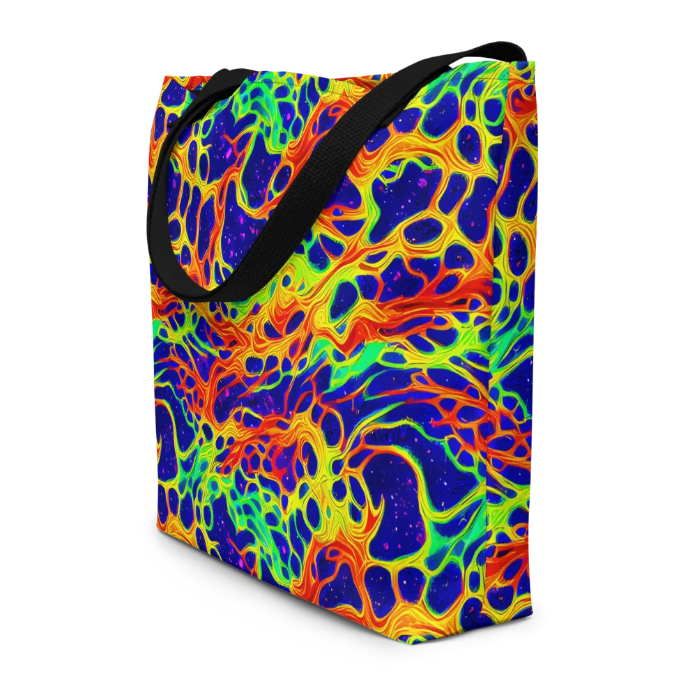 Radiant Organism on Large Tote Bag W/ Pocket — Front