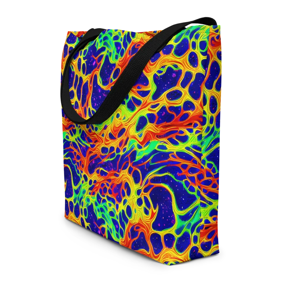 Radiant Organism on Large Tote Bag W/ Pocket — Front