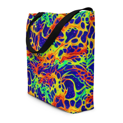 Radiant Organism on a Large Tote Bag W/ Pocket