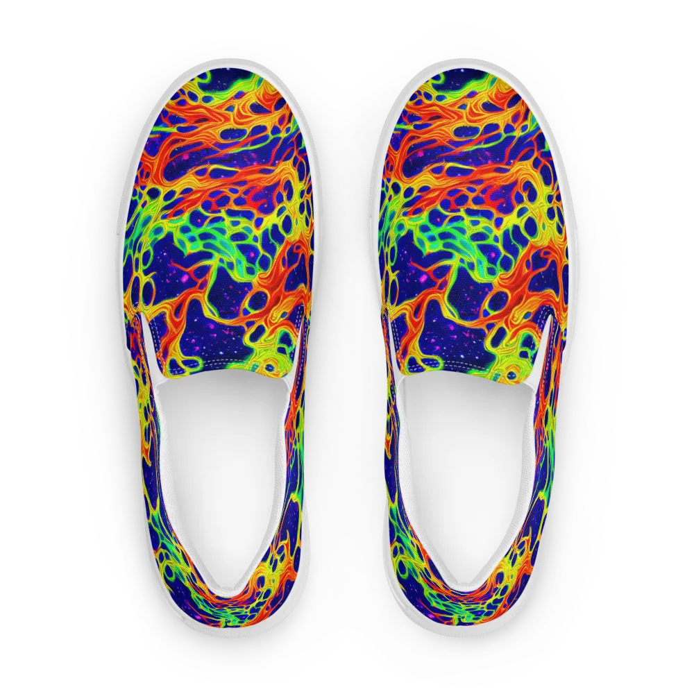 Radiant Organism on Women's Slip-On Canvas Shoes — Front