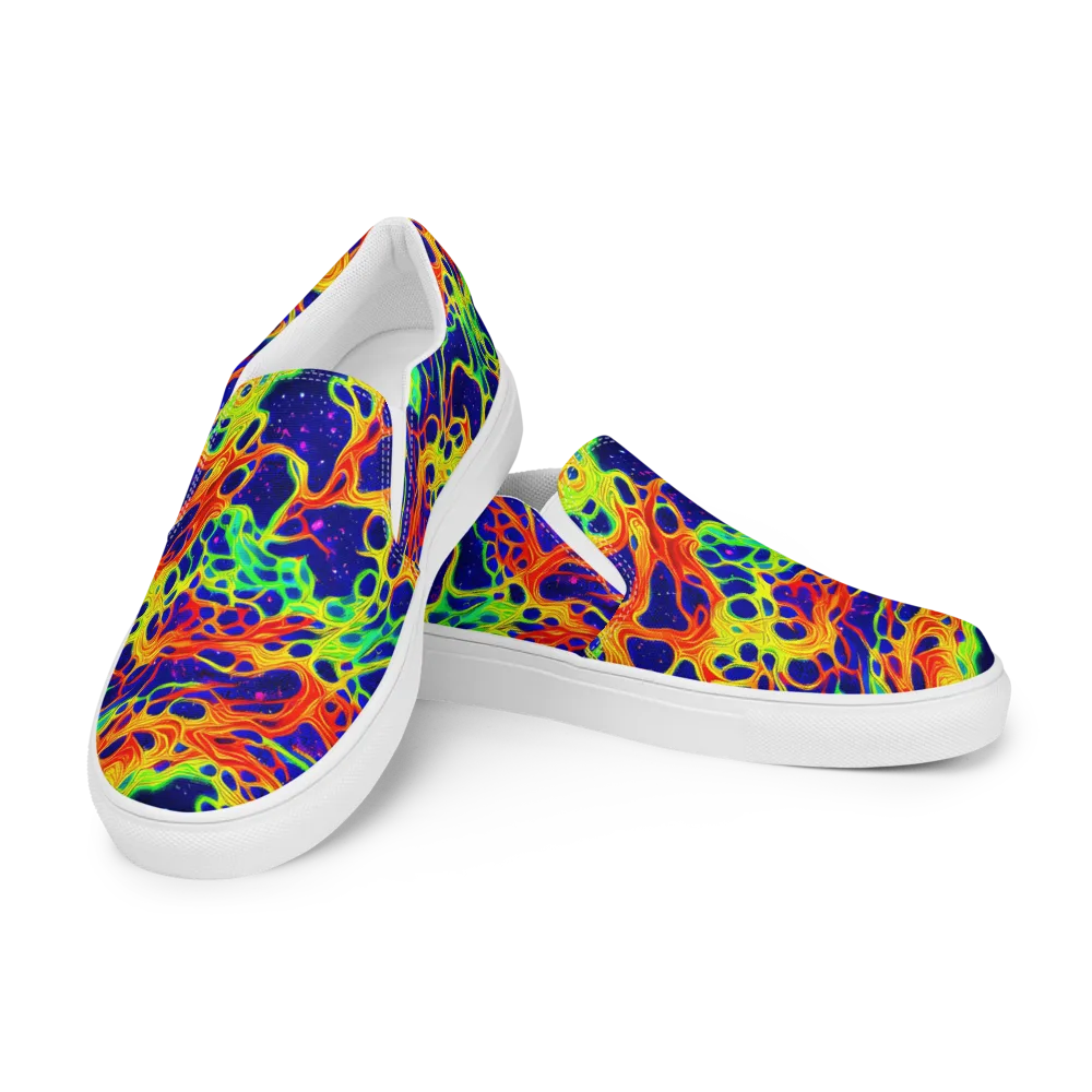 Radiant Organism on Women's Slip-On Canvas Shoes — Left Front
