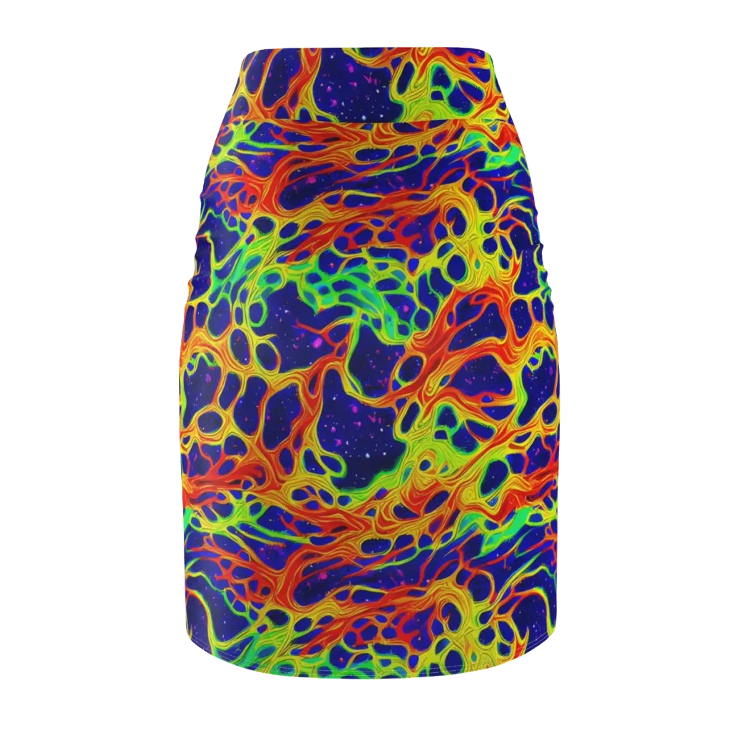 Radiant Organism on Pencil Skirt — Back