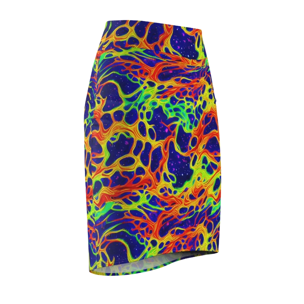 Radiant Organism on Pencil Skirt — Front Side