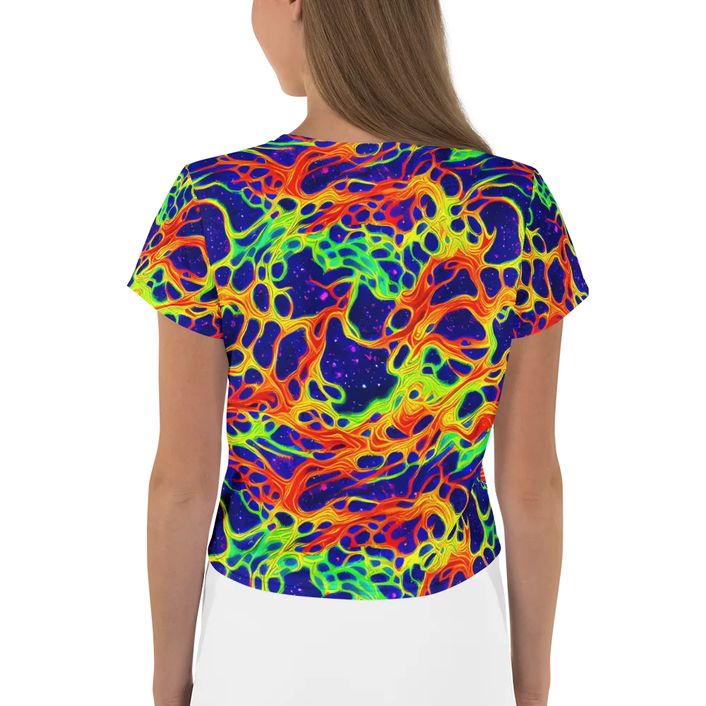 Radiant Organism on Crop Tee — Back