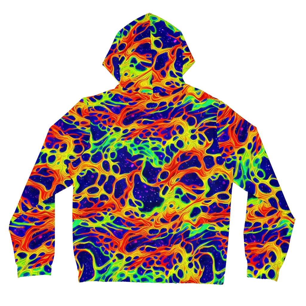 Radiant Organism on Women's Full-Zip Hoodie — Back