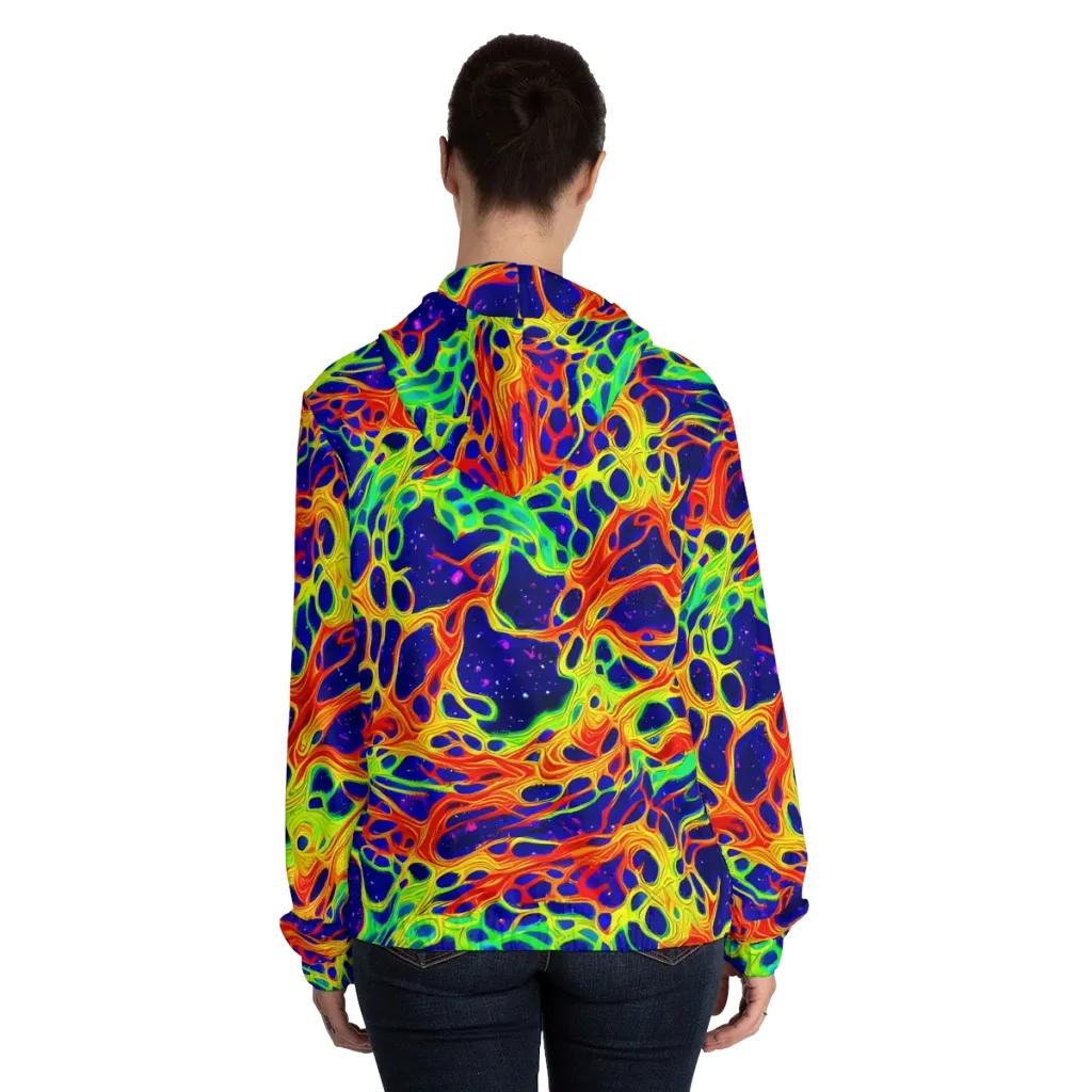 Radiant Organism on Women's Full-Zip Hoodie — Back On Person
