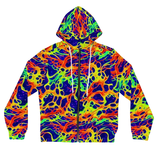 Radiant Organism on a Women's Full-Zip Hoodie
