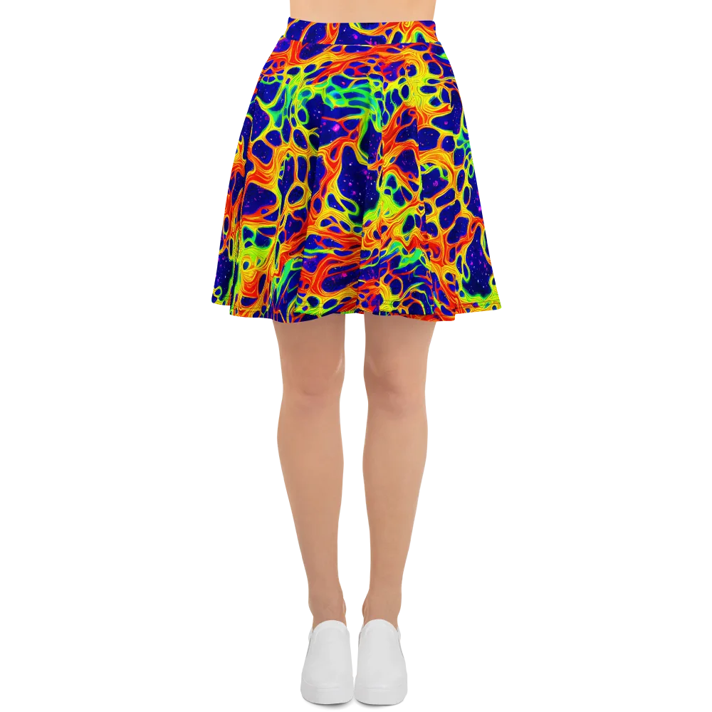 Radiant Organism on Skater Skirt — Front