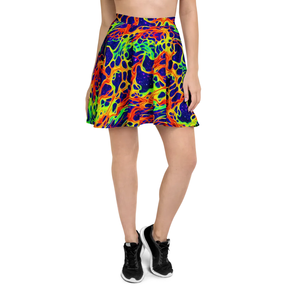 Radiant Organism on Skater Skirt — Front