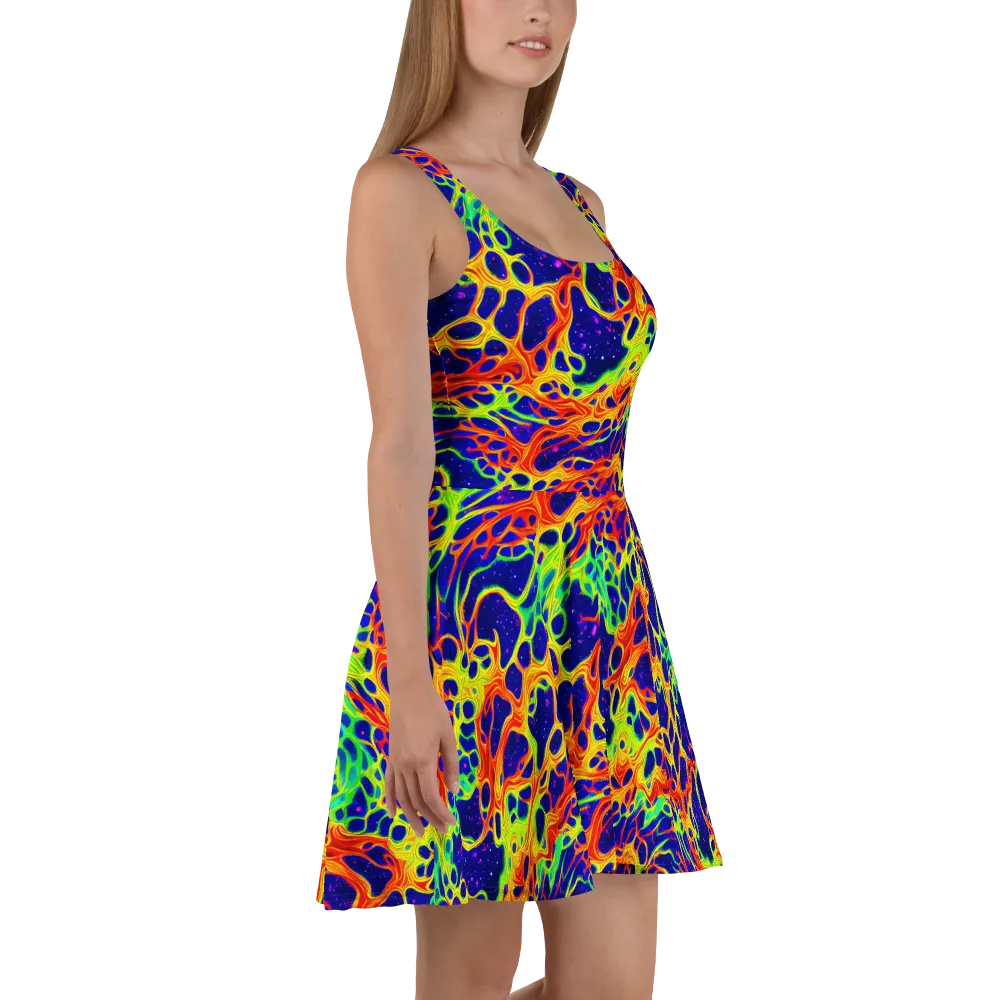 Radiant Organism on Skater Dress — Right