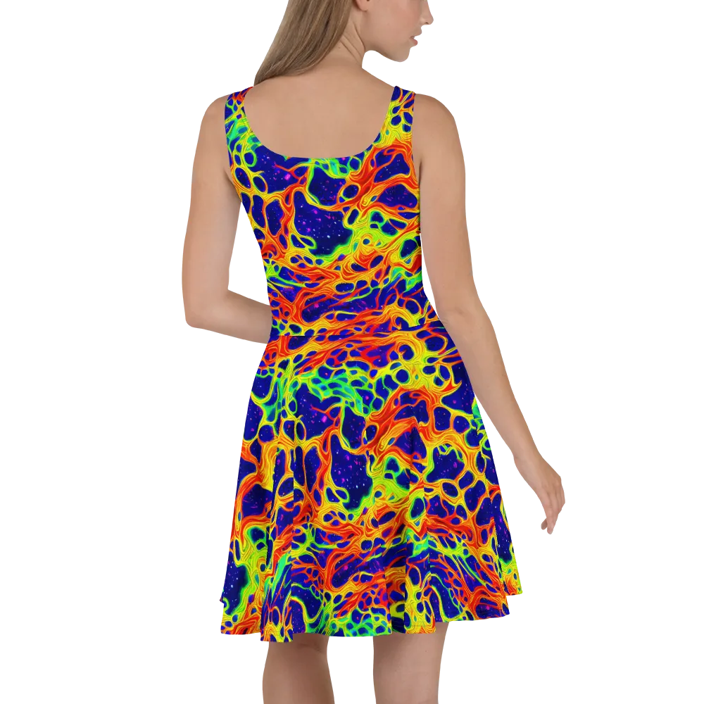 Radiant Organism on Skater Dress — Back