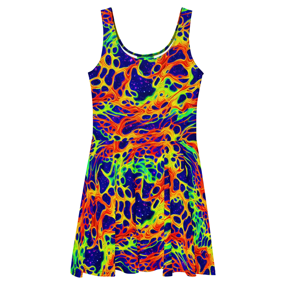 Radiant Organism on Skater Dress — Front